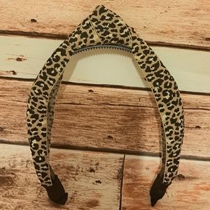 Leapord turban style knot headband